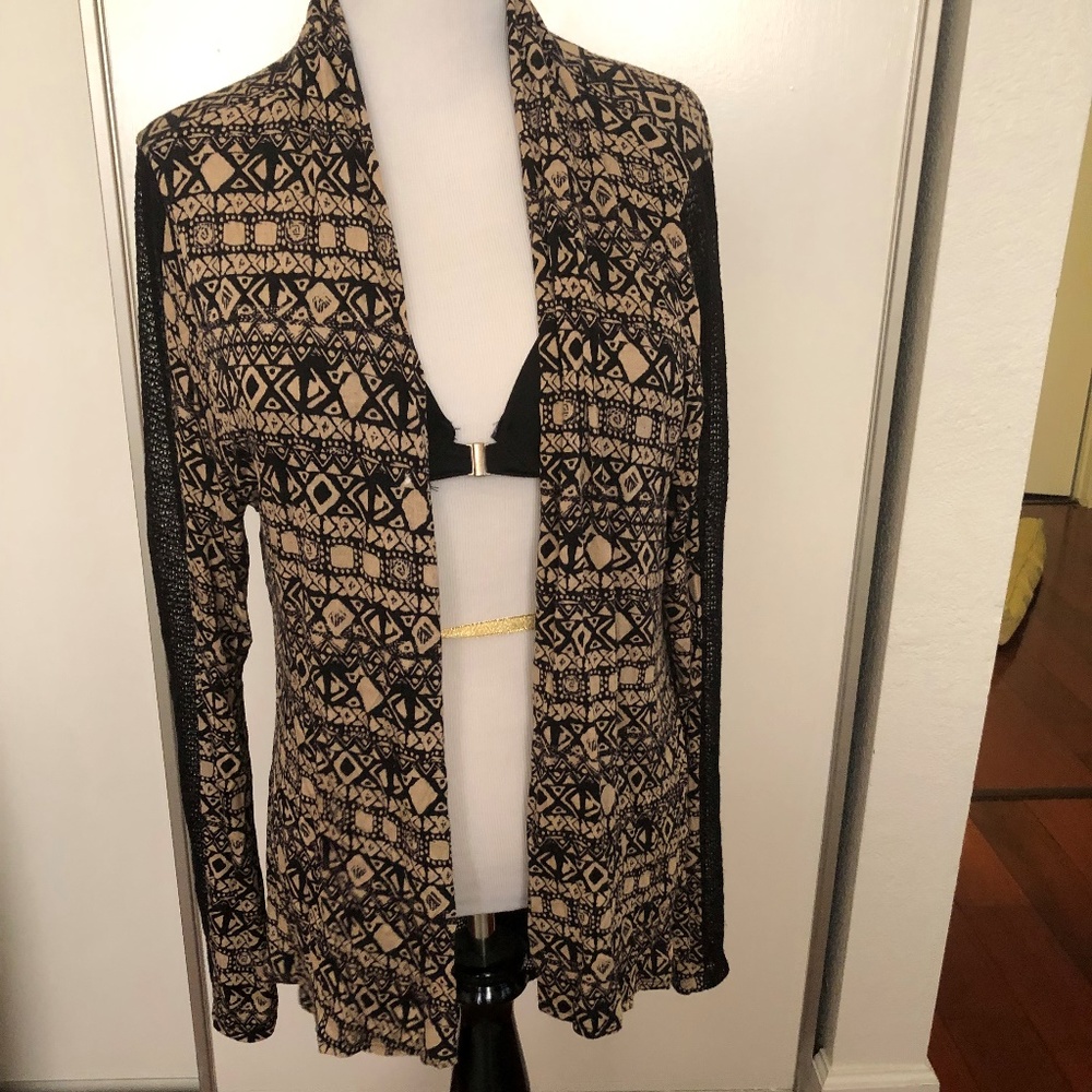 Liberty love size M black sheer cardigan  ❤️- EUC